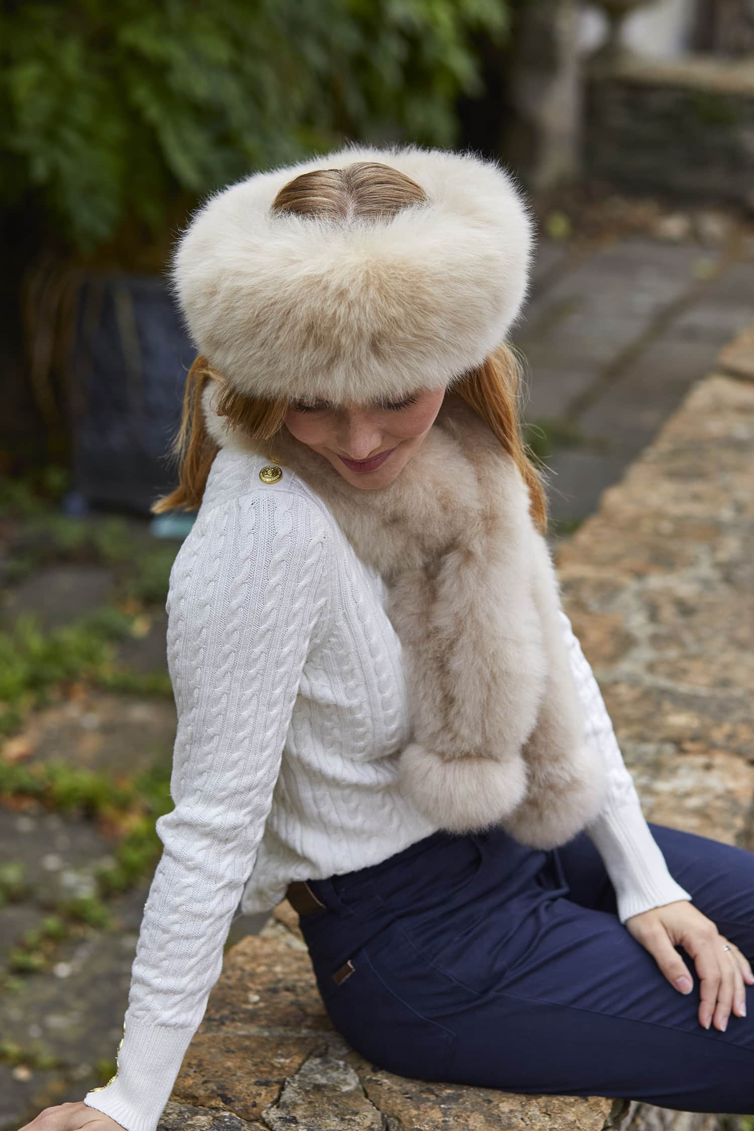 Luxury Alpaca Fur Headband - Lacorine Luxury Sustainable Alpaca