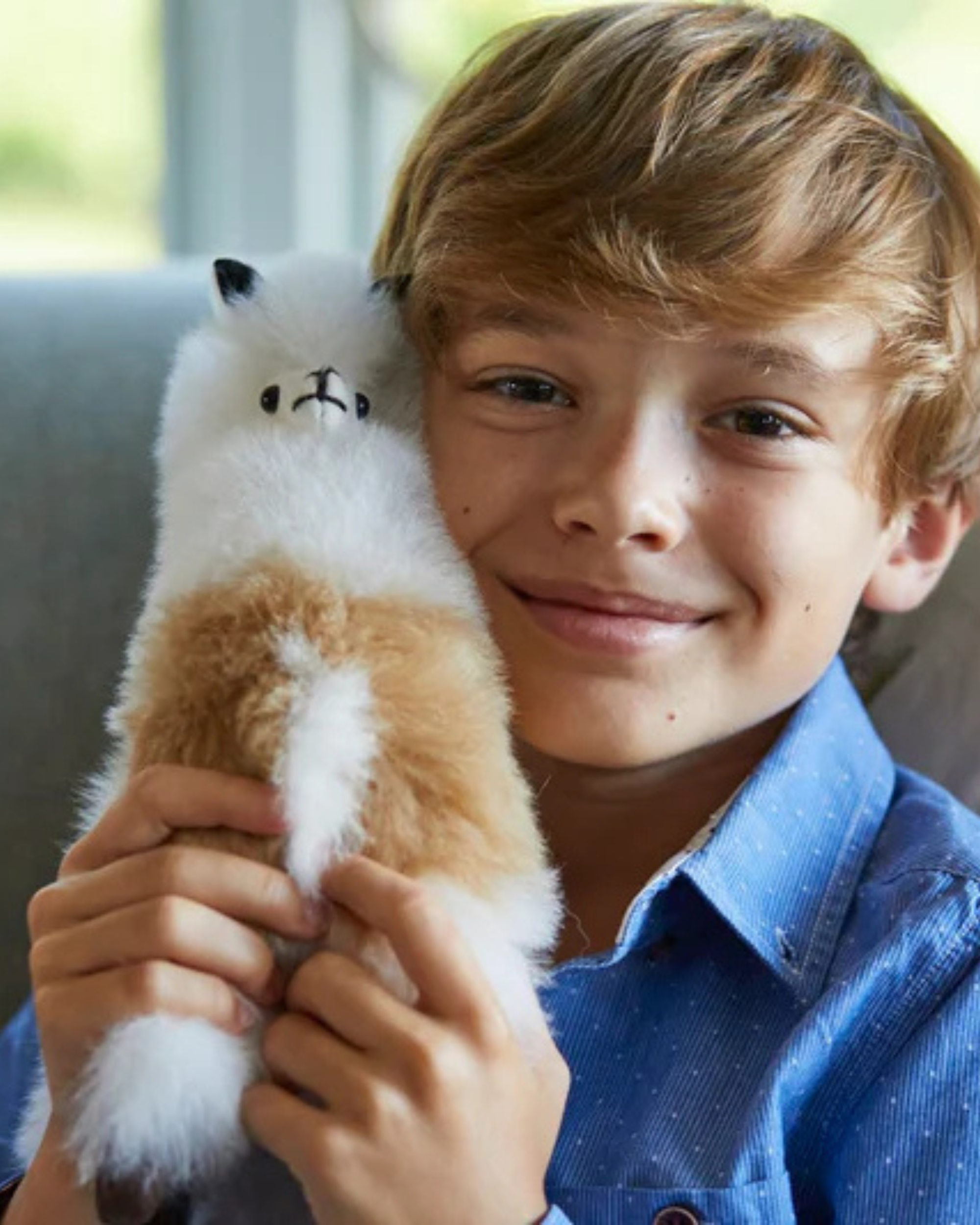 Marblede alpaca fur collectible