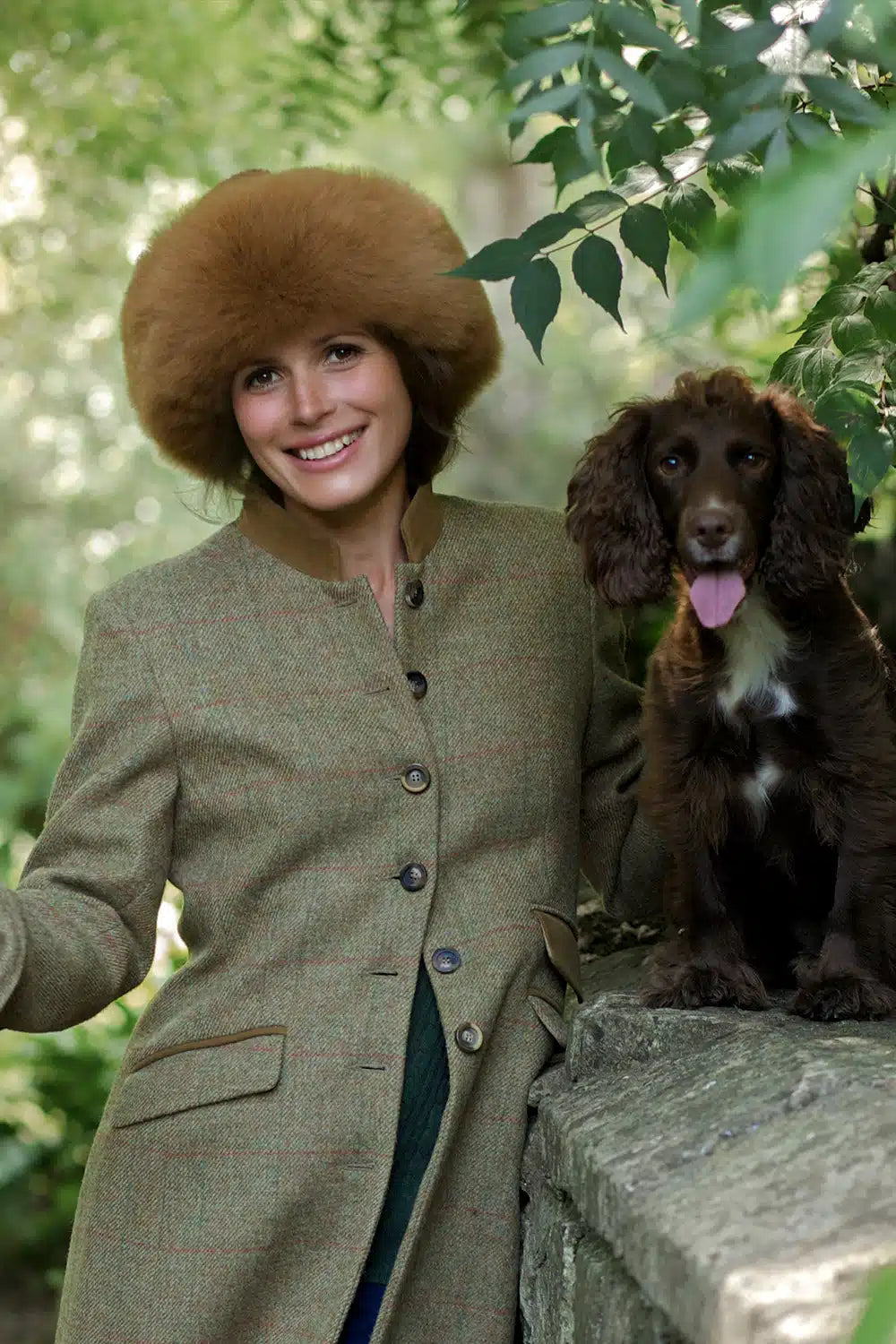 Lacorine Qori alpaca fur hat and headband in natural caramel, cozy and luxurious alpaca wool accessory for cold weather.