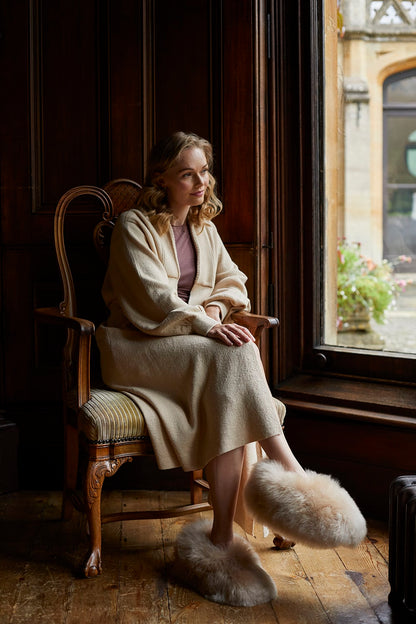 Alpaca Fur Slippers - Lacorine Luxury Sustainable Alpaca