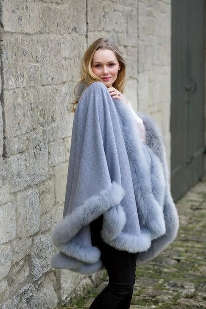 Annabelle Fur Trimmed Cape