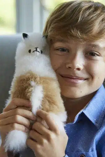 Alpaca Collectible in Marbled Fudge - Lacorine Luxury Sustainable Alpaca