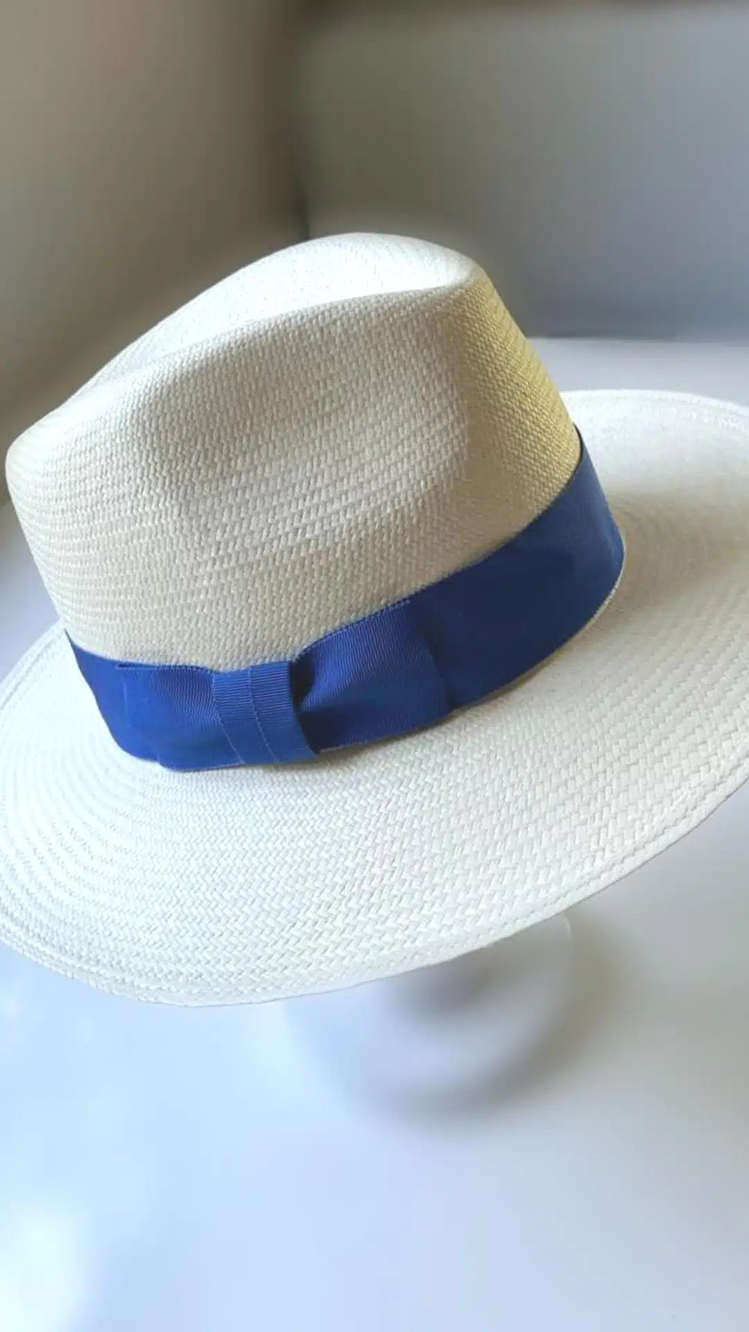 White Cuenca Fedora Colour Pop Panama Hat