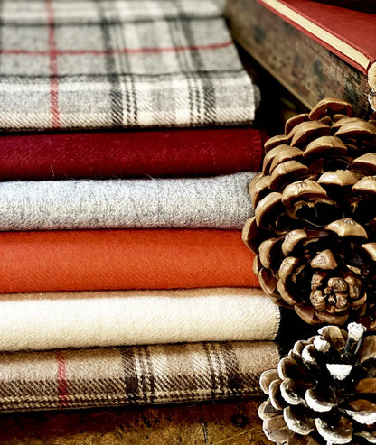 Check Alpaca Wool Scarf - Lacorine Luxury Sustainable Alpaca