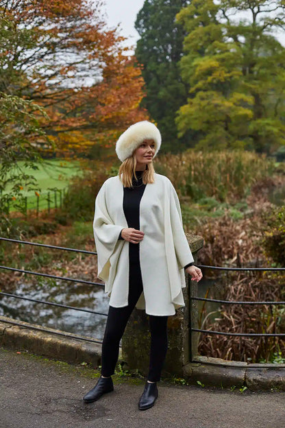 Classic Alpaca Wool Cape - Lacorine Luxury Sustainable Alpaca