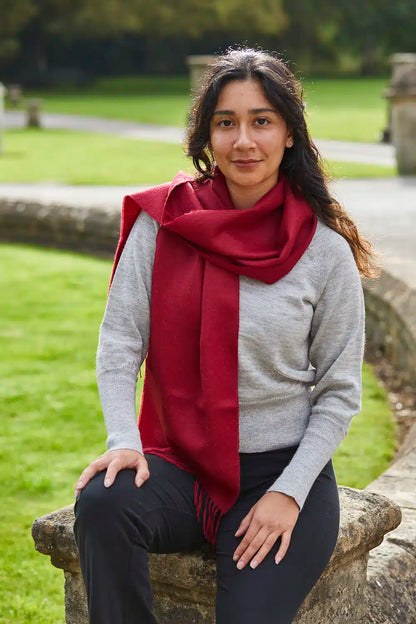 Fine Alpaca Knit Scarf - Lacorine Luxury Sustainable Alpaca