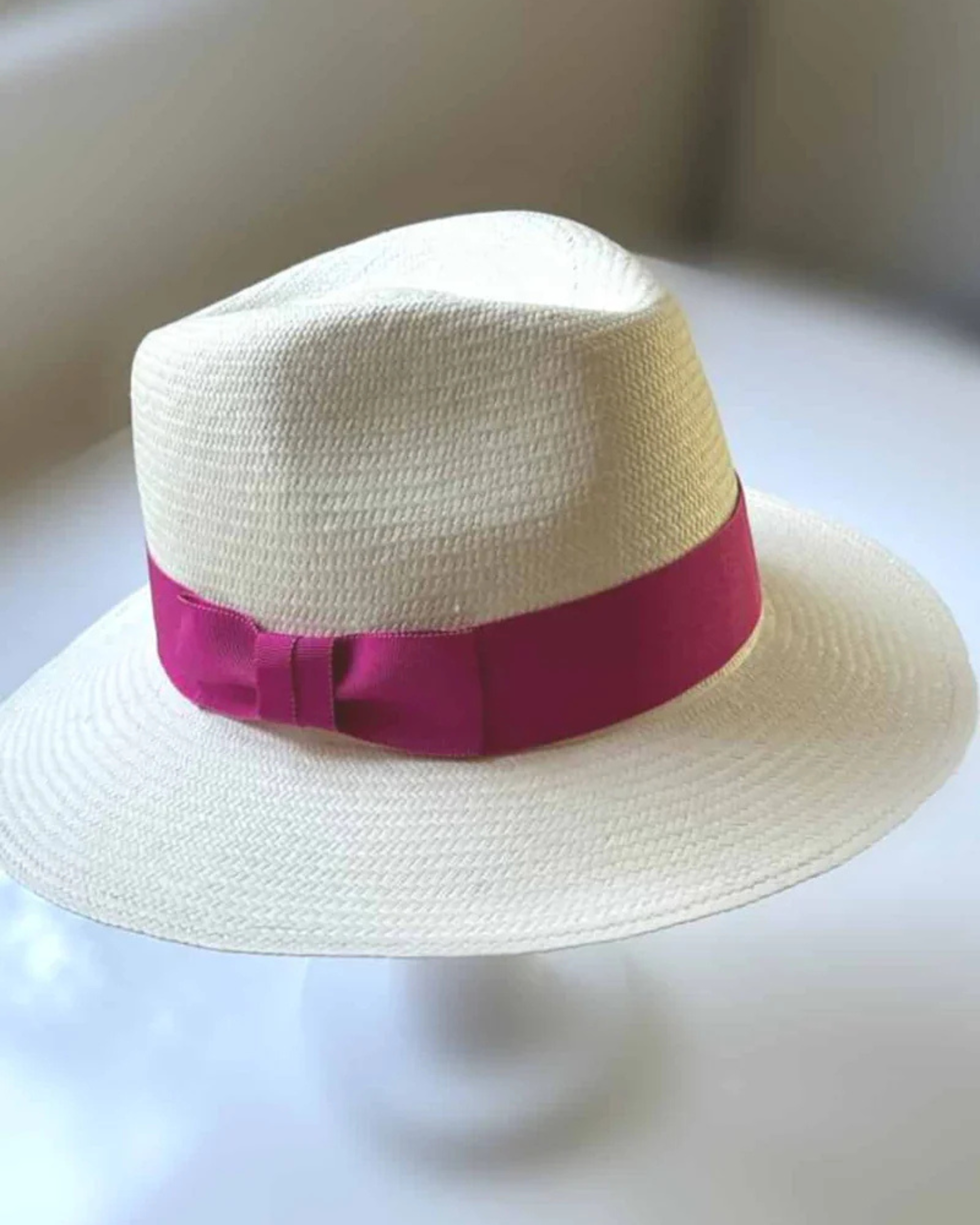White Cuenca Fedora Panama Hat - Lacorine Luxury Sustainable Alpaca